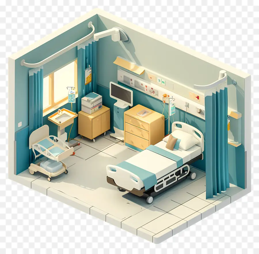 Quarto De Hospital，Cama PNG