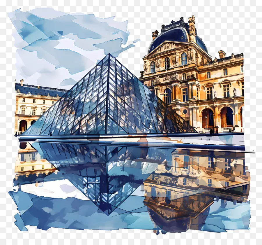 Museu Do Louvre，Projeto Arquitetônico PNG