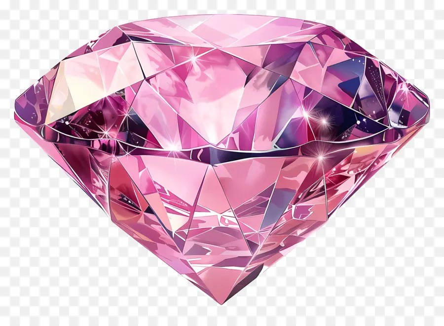 Diamante Cor De Rosa，Bordas Afiadas PNG