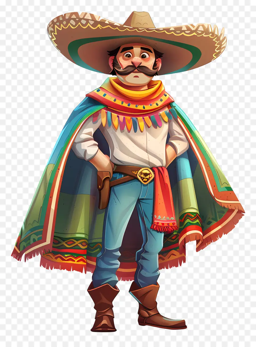 Cinco De Mayo，Cowboy Mexicano PNG