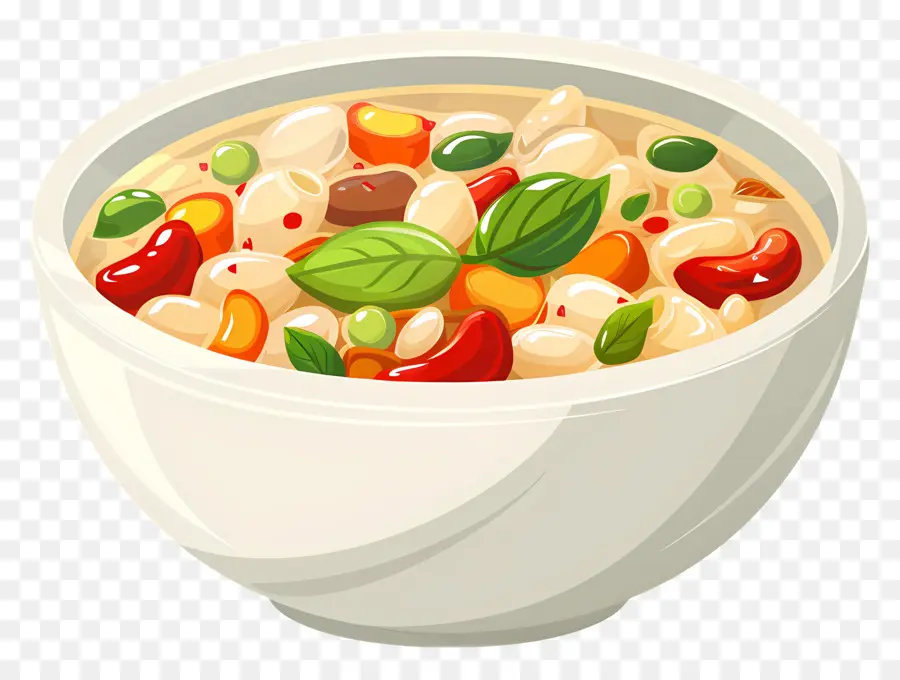 Pasta E Fagioli，Sopa Quente PNG