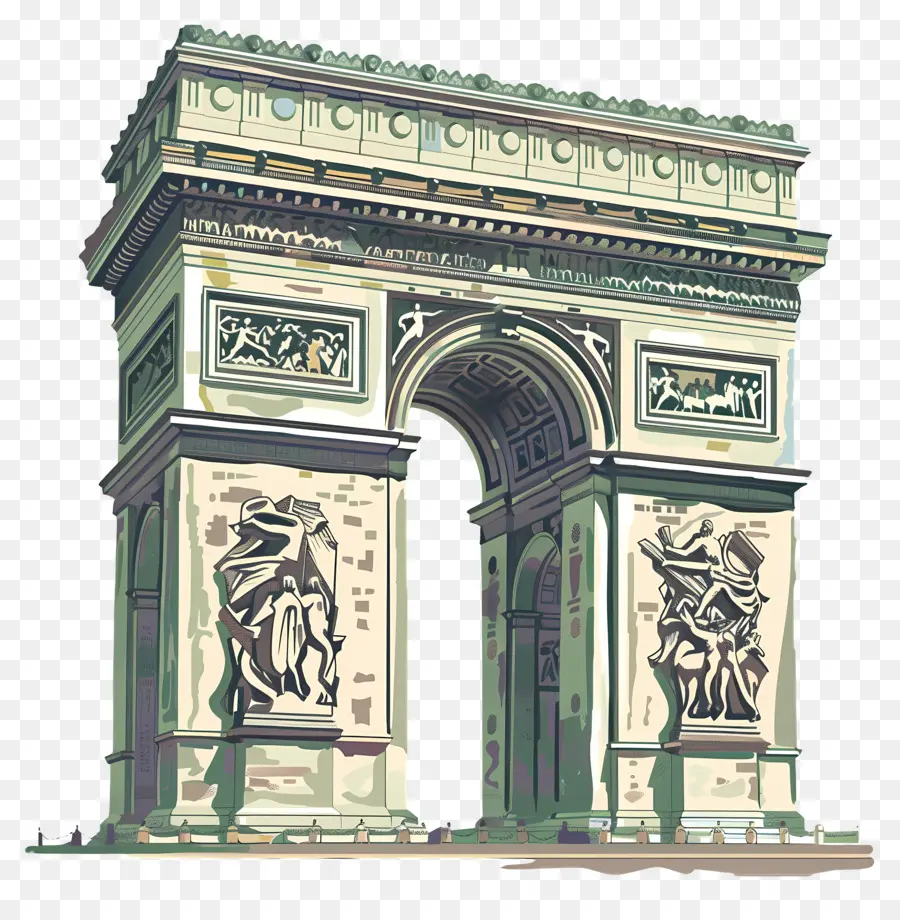 Arco Do Triunfo，Paris PNG