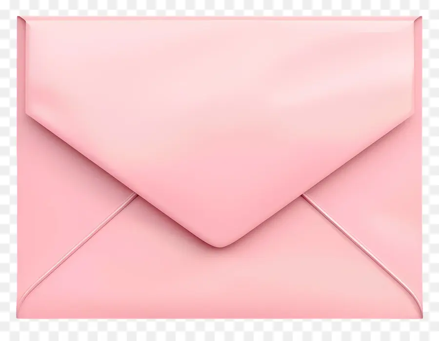 Envelope Cor De Rosa，Acabamento Brilhante PNG