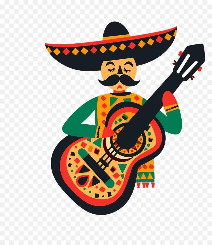 Cinco De Mayo，Músico Mexicano PNG