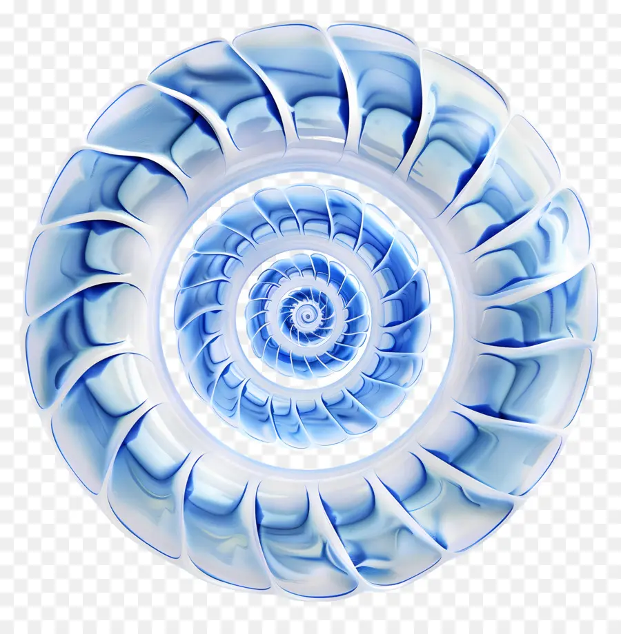 Espiral，Design De Redemoinho Azul E Branco PNG