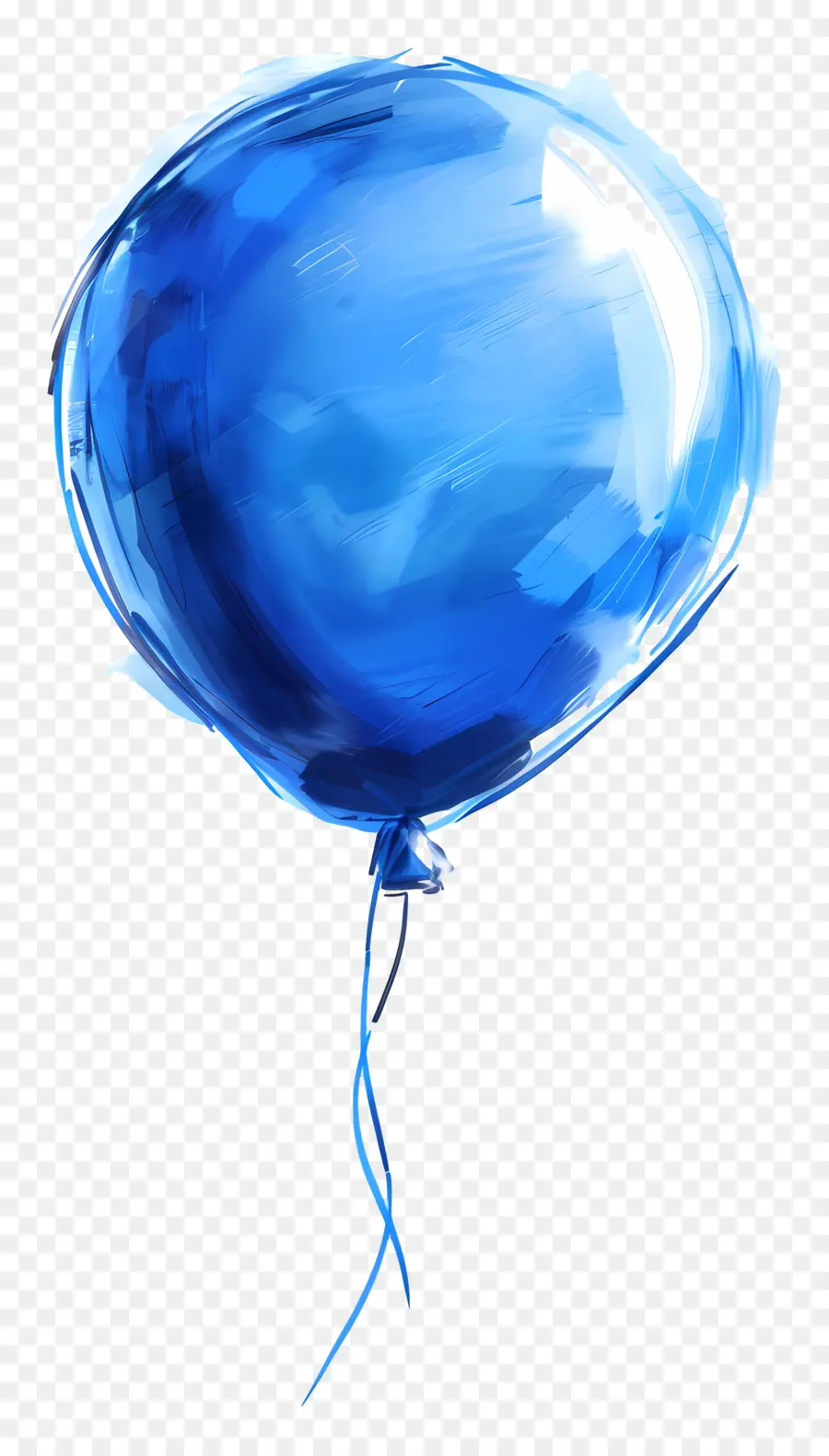 Balão Azul，Flutuante PNG