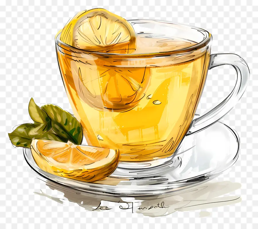 Chá De Limão，Citrino PNG