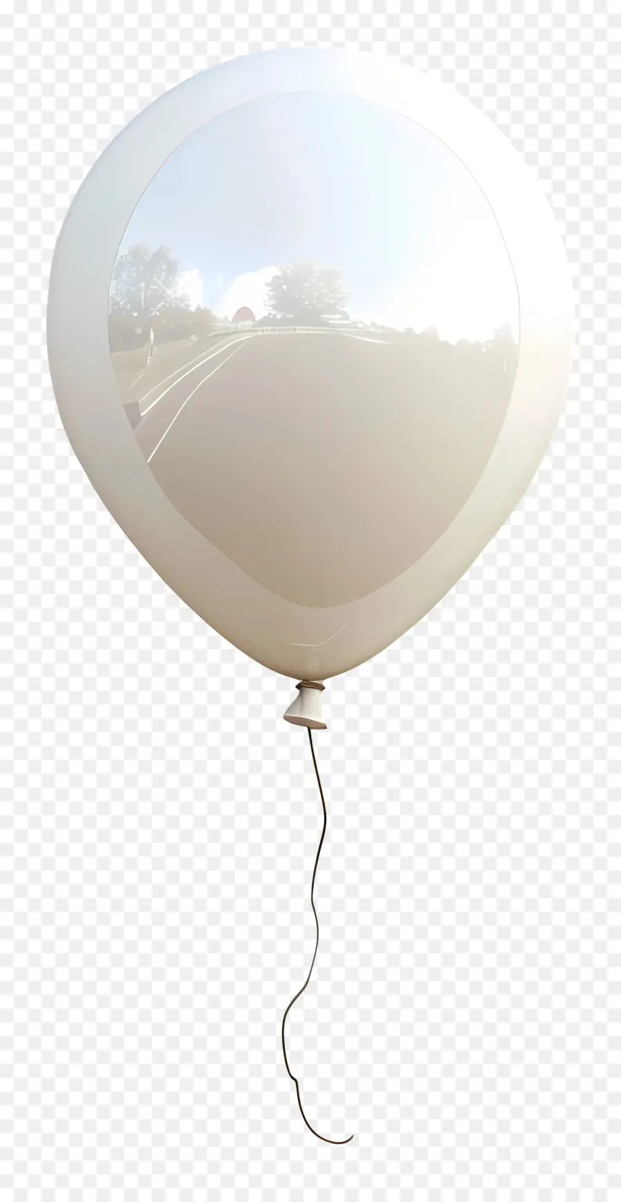 Balão único，Balão Branco PNG