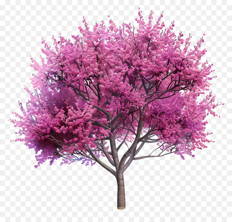 Árvore Redbud，Flor De Cerejeira PNG