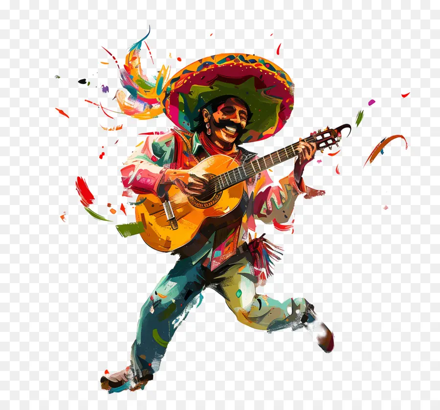 Cinco De Maio，Guitarrista PNG