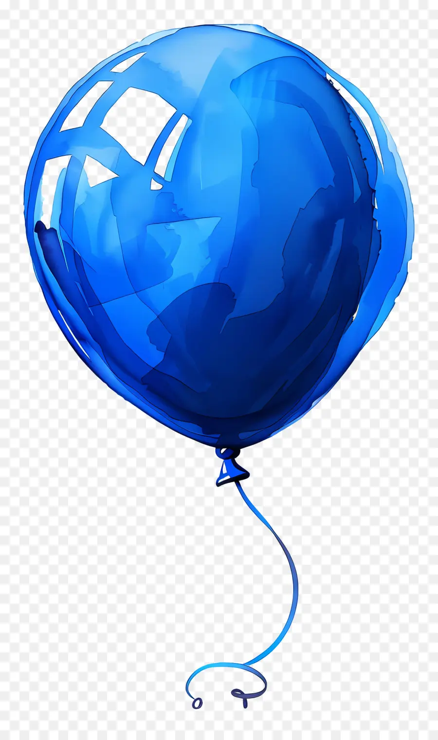 Balão Azul，Flutuante PNG