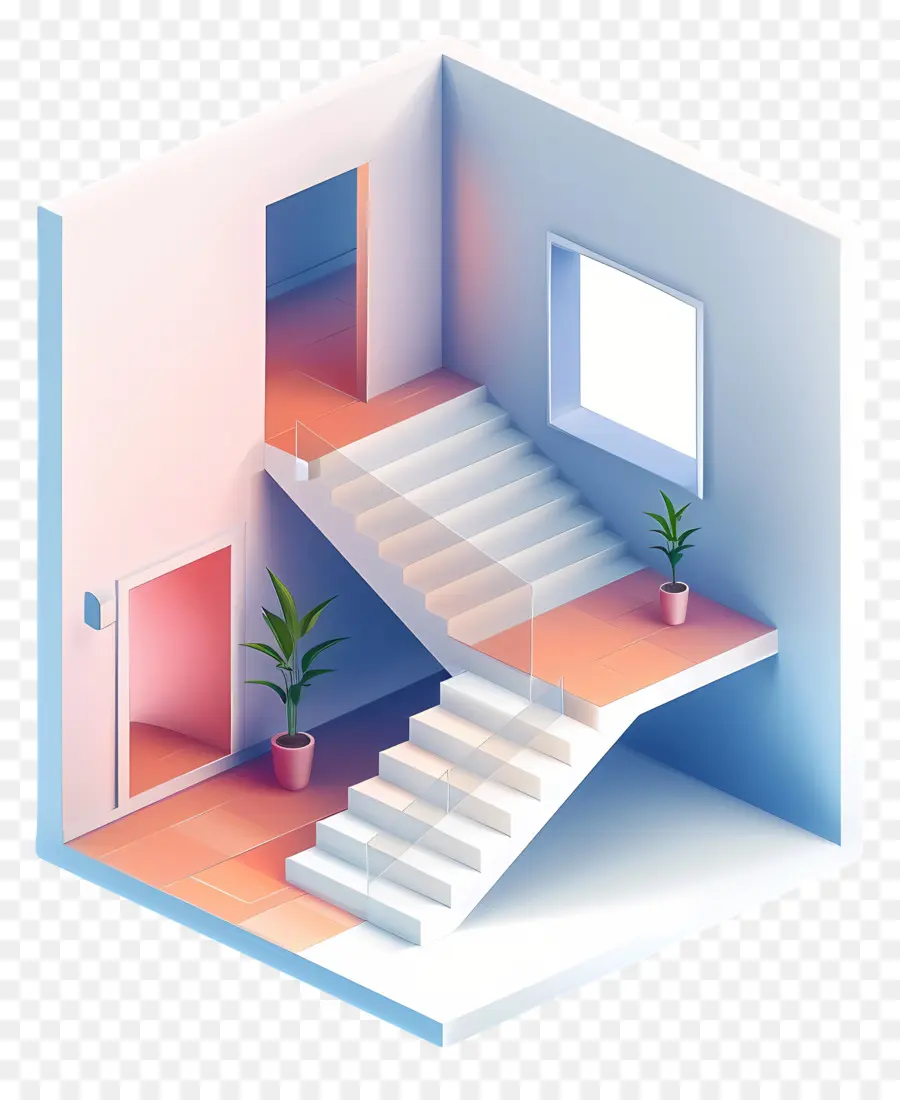 Staircase，Plantas PNG