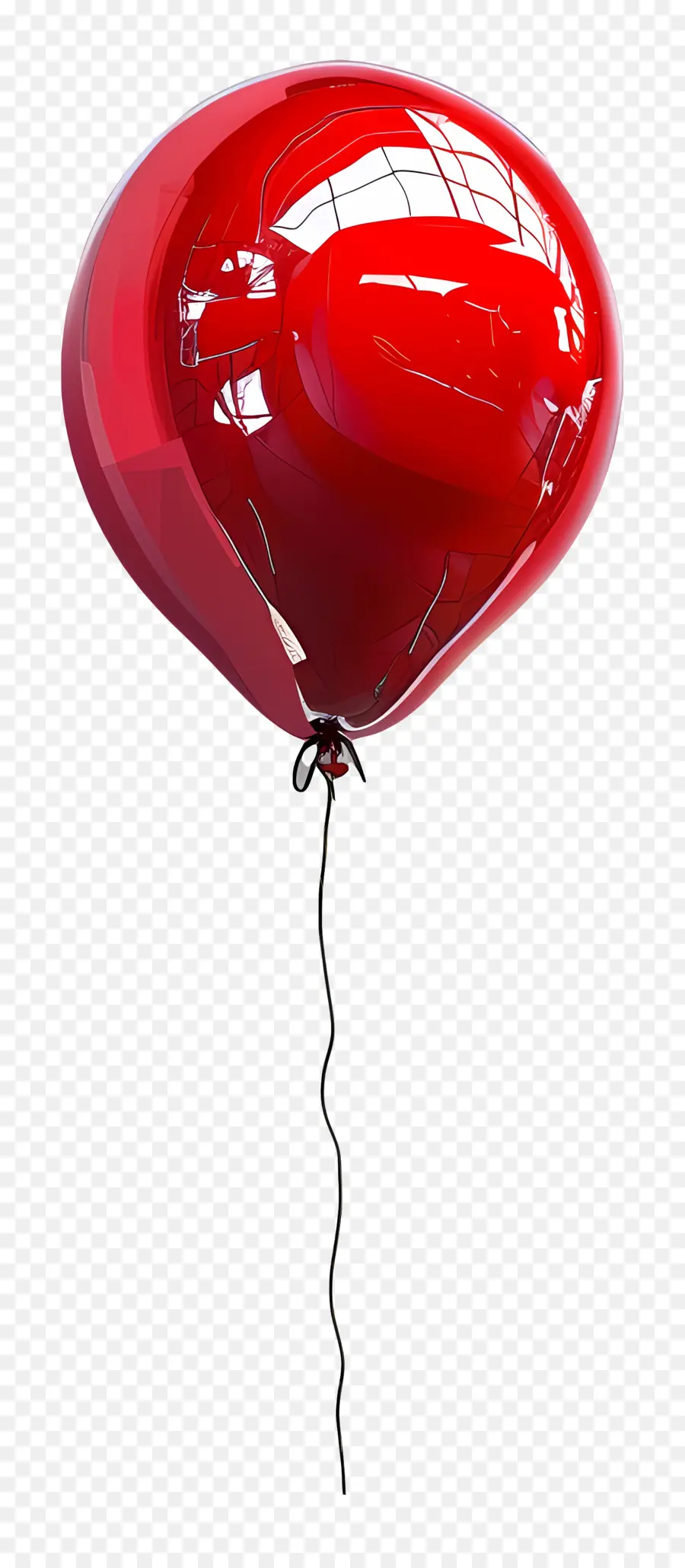 Balão Vermelho，Plástico Transparente PNG