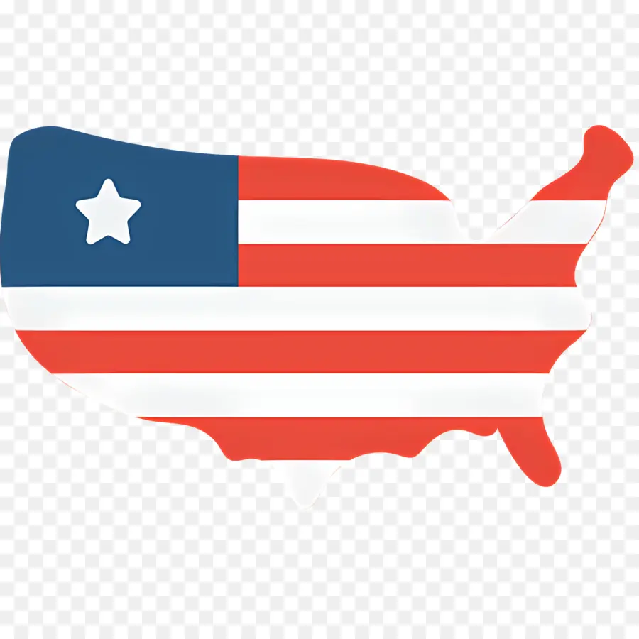 Usa Map，Bandeira Americana PNG