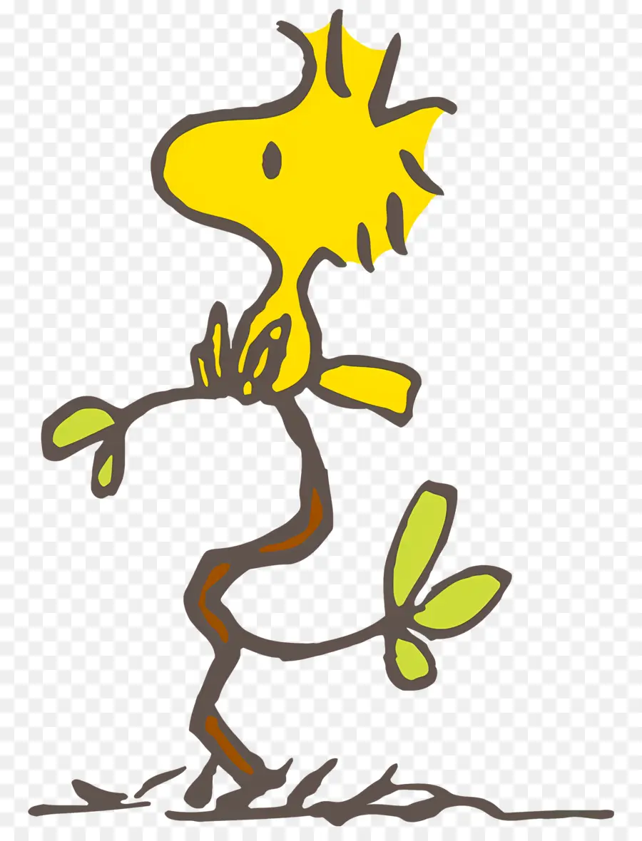 Snoopy，Pássaro Amarelo PNG