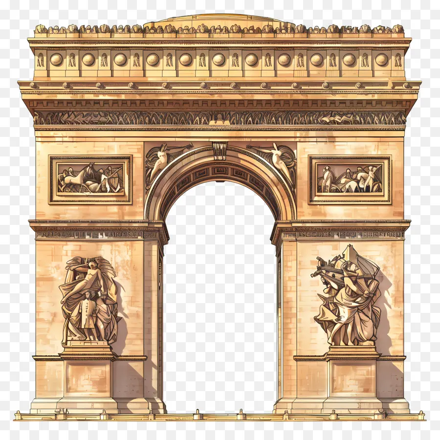 O Arco Do Triunfo，Arquitetura Gótica PNG