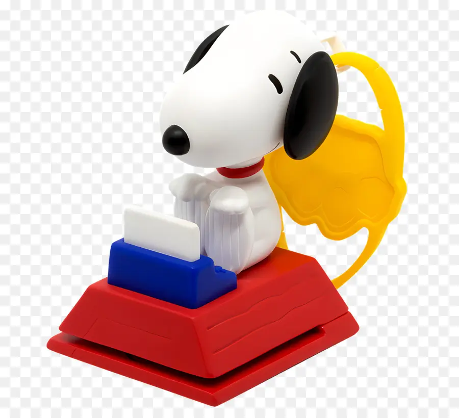 Snoopy，Cão De Desenho Animado Com Máquina De Escrever PNG