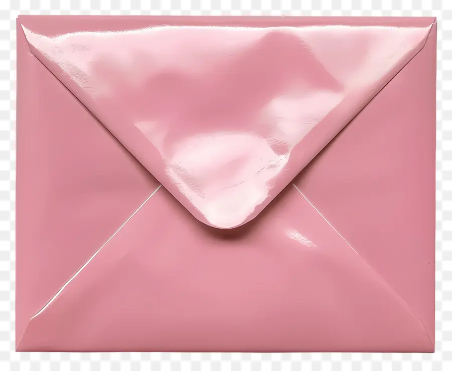 Envelope Cor De Rosa，Papel Brilhante PNG