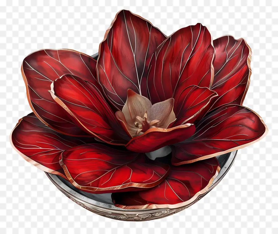 Flor Arte，Flor Vermelha PNG