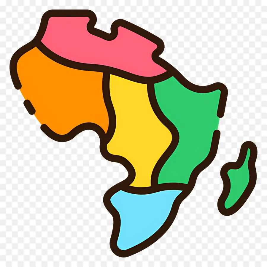 Mapa De áfrica，Países Da áfrica PNG
