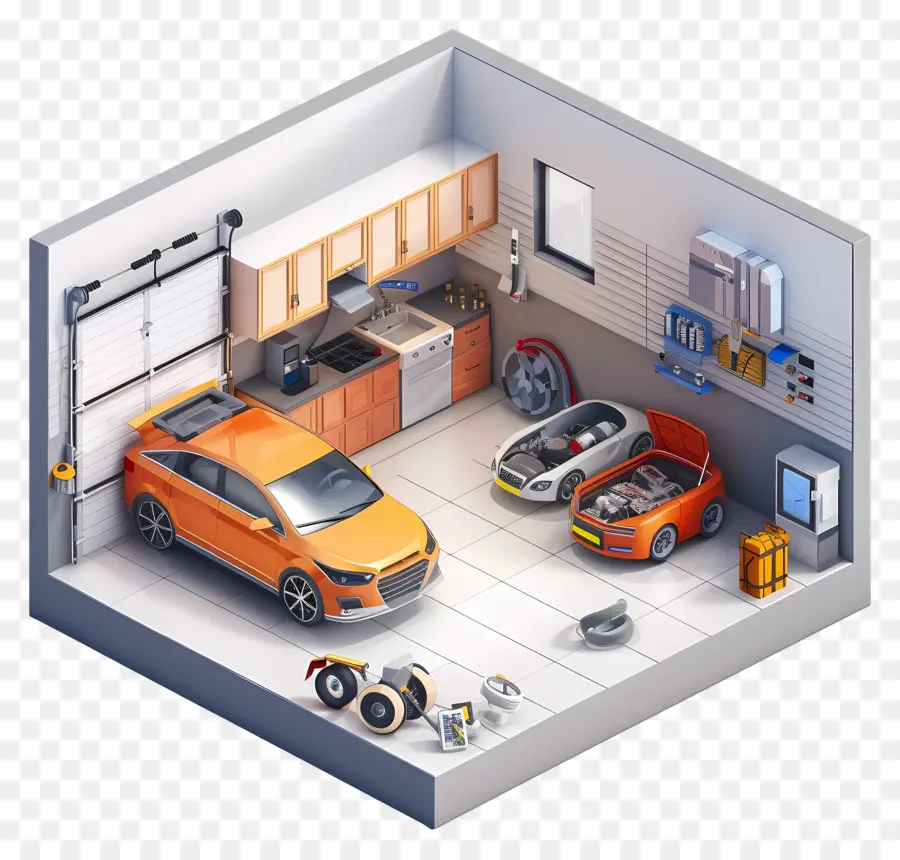 Garagem，Carro PNG