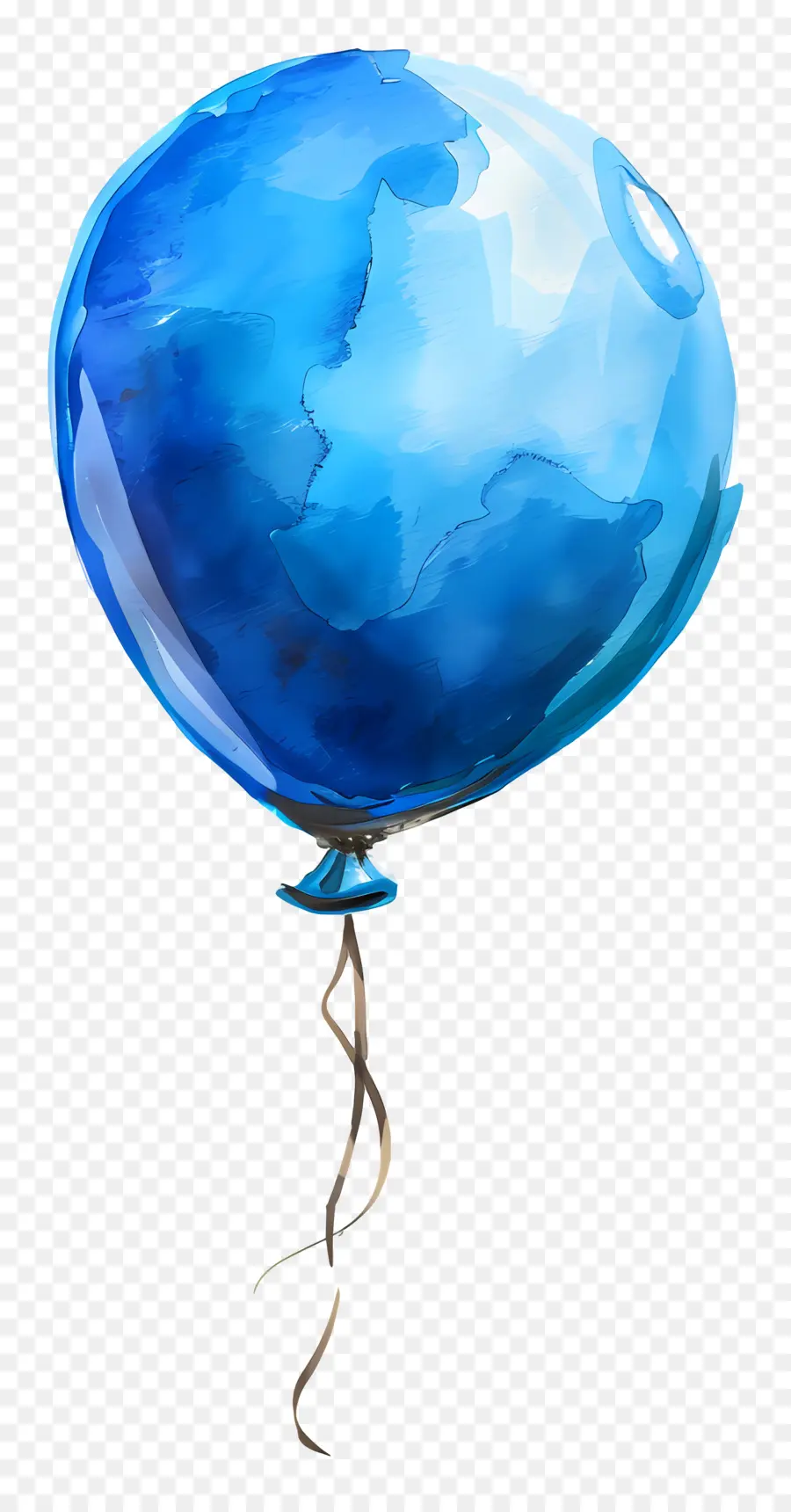 Balão Azul，Flutuante PNG
