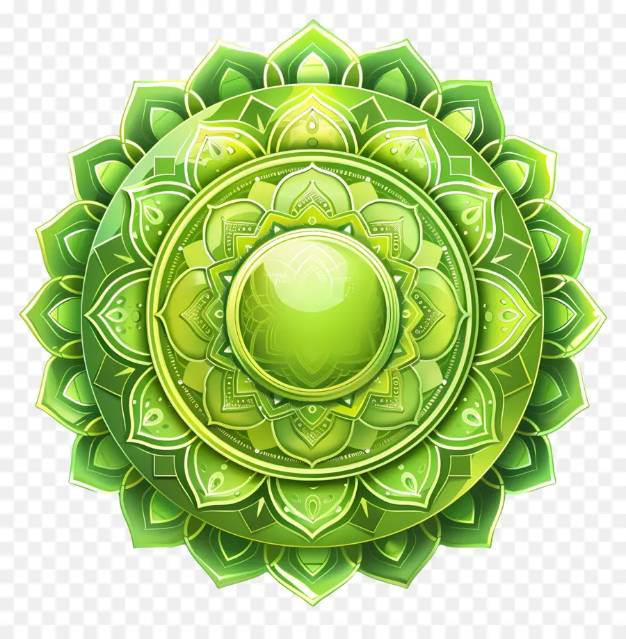 A Ashoka Chakra，Green Circle PNG