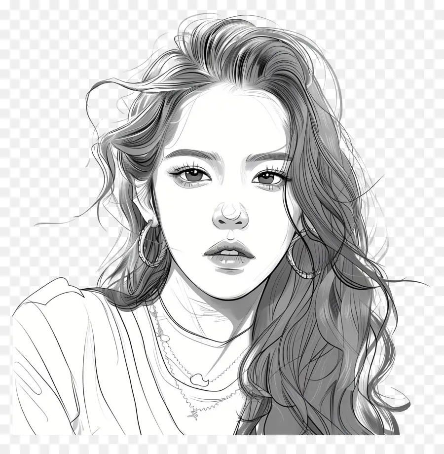 Jisoo PNG - Jisoo Mulher Desenho ilustração transparente