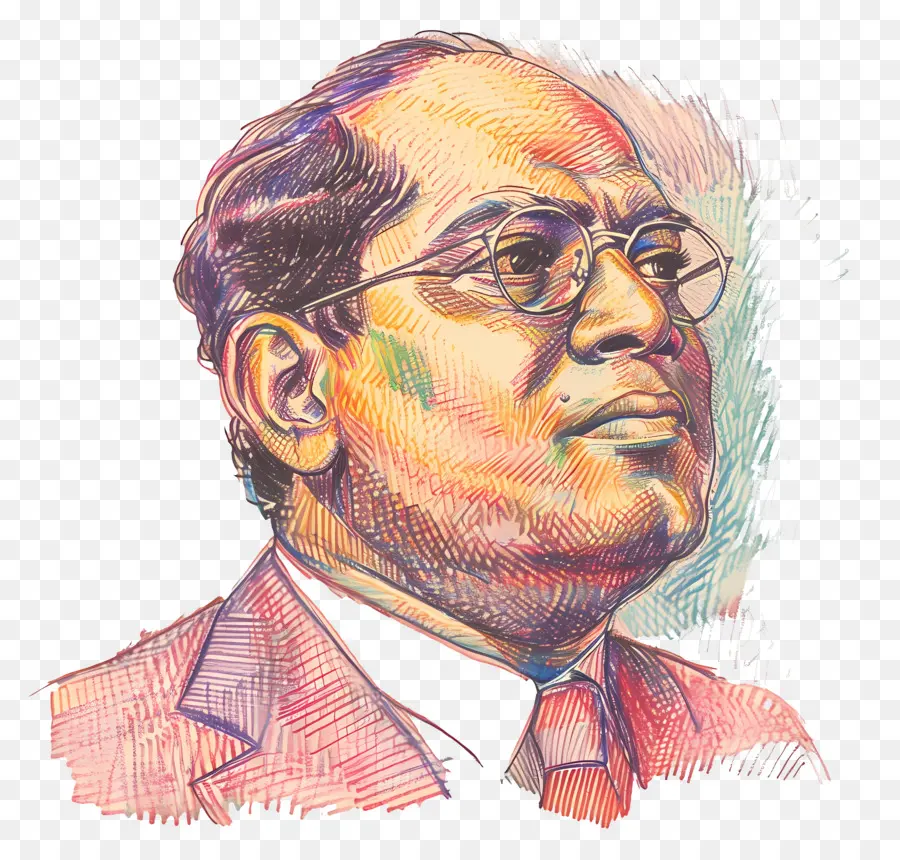 Bhimrao Ramji Ambedkar，Retrato PNG