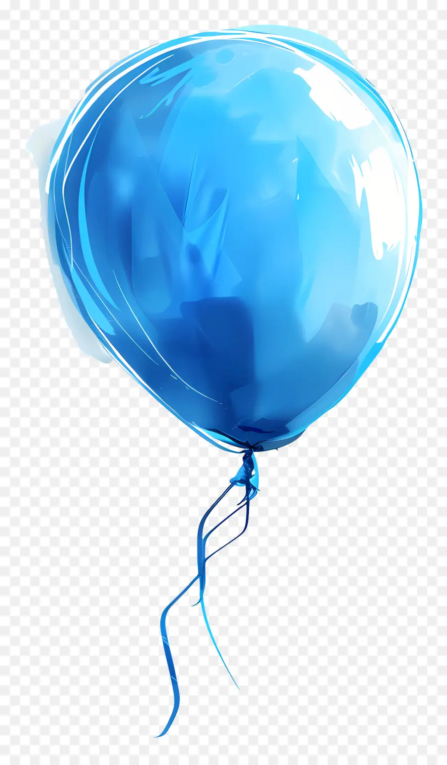 Balão Azul，Flutuante De Balão PNG