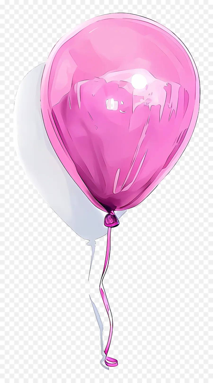 Balão Cor De Rosa，Balão De Plástico PNG