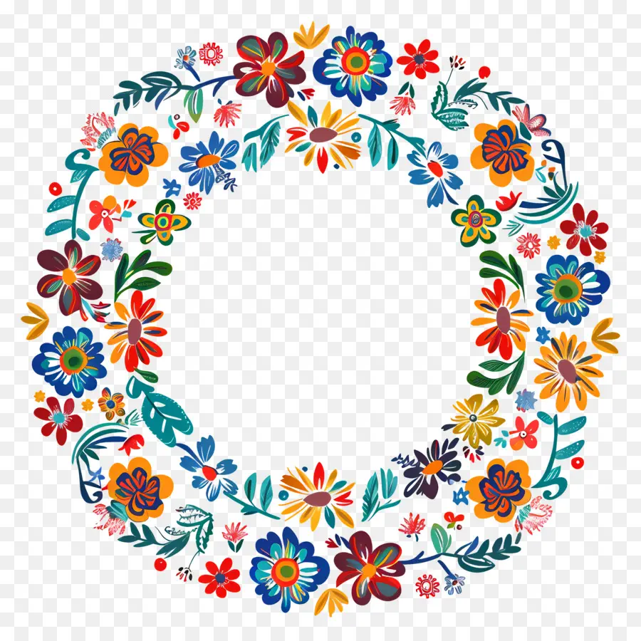 Cinco De Mayo，Coroa De Flores PNG