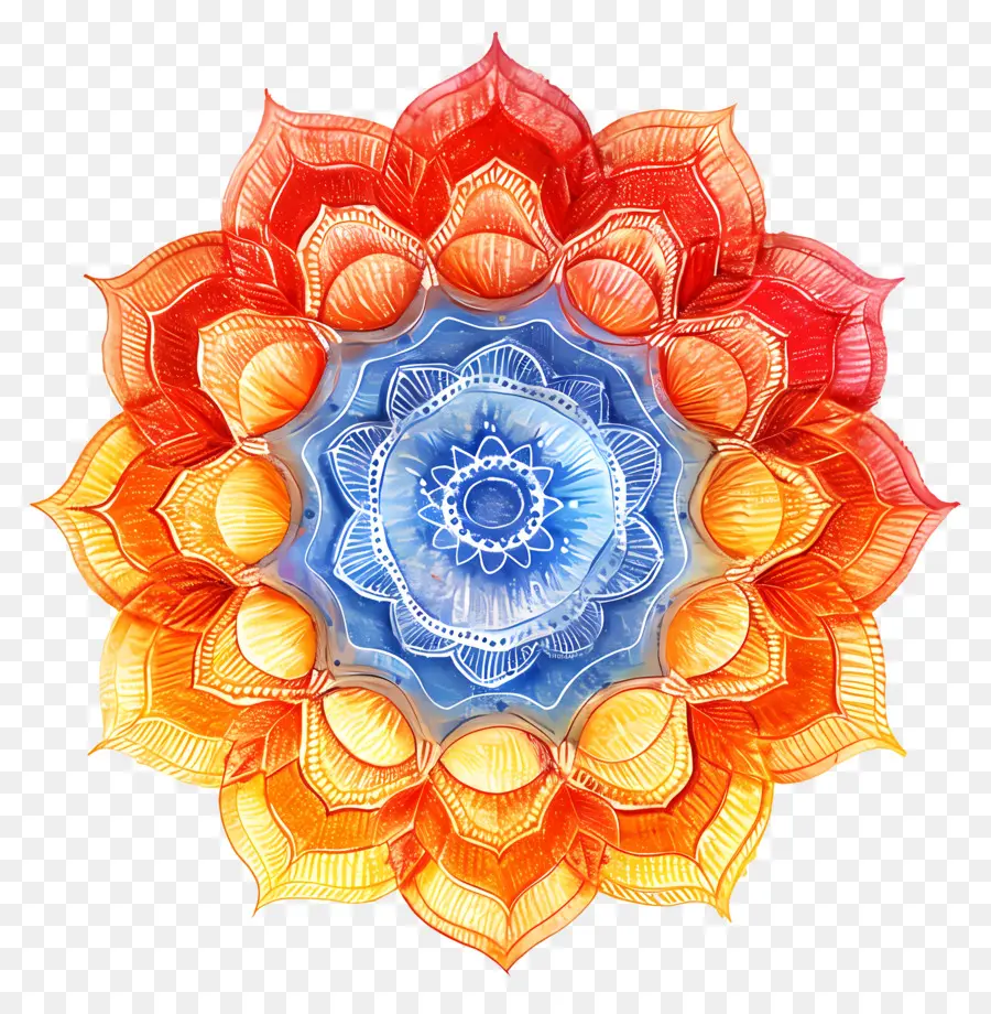 A Ashoka Chakra，Flores Coloridas PNG