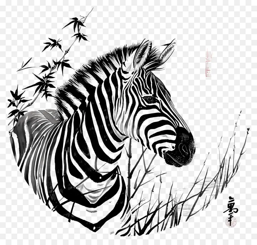Zebra，Preto E Branco PNG