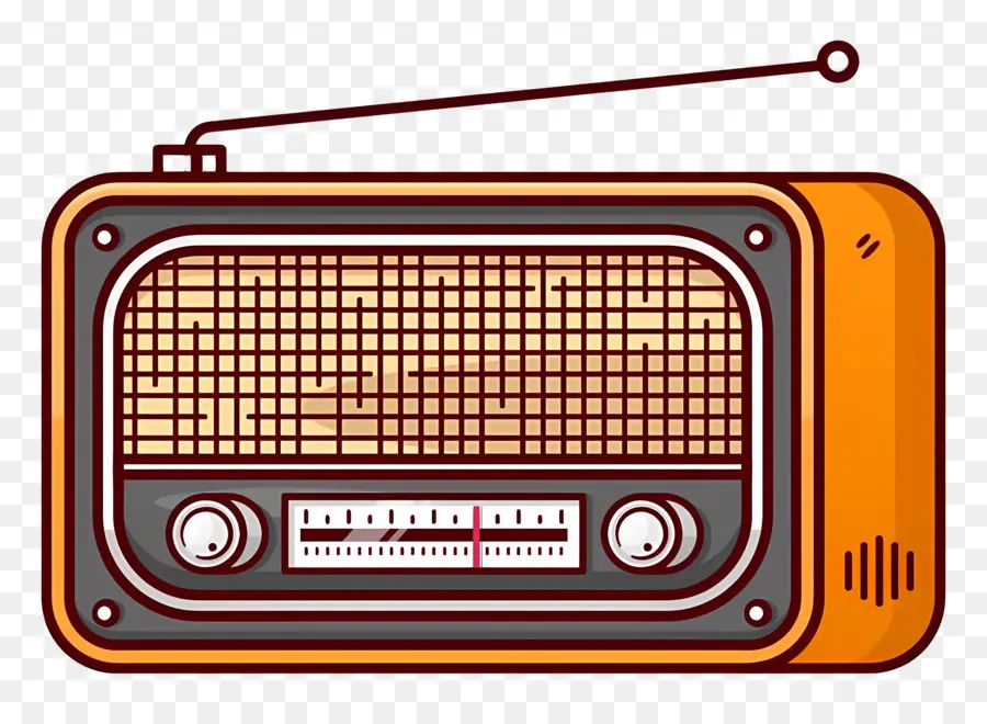 Vintage Rádio，Rádio Analógico PNG