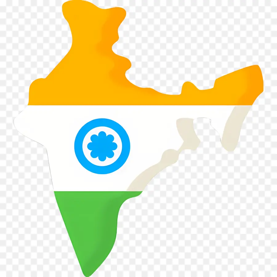 índia Mapa，Indian Flag PNG