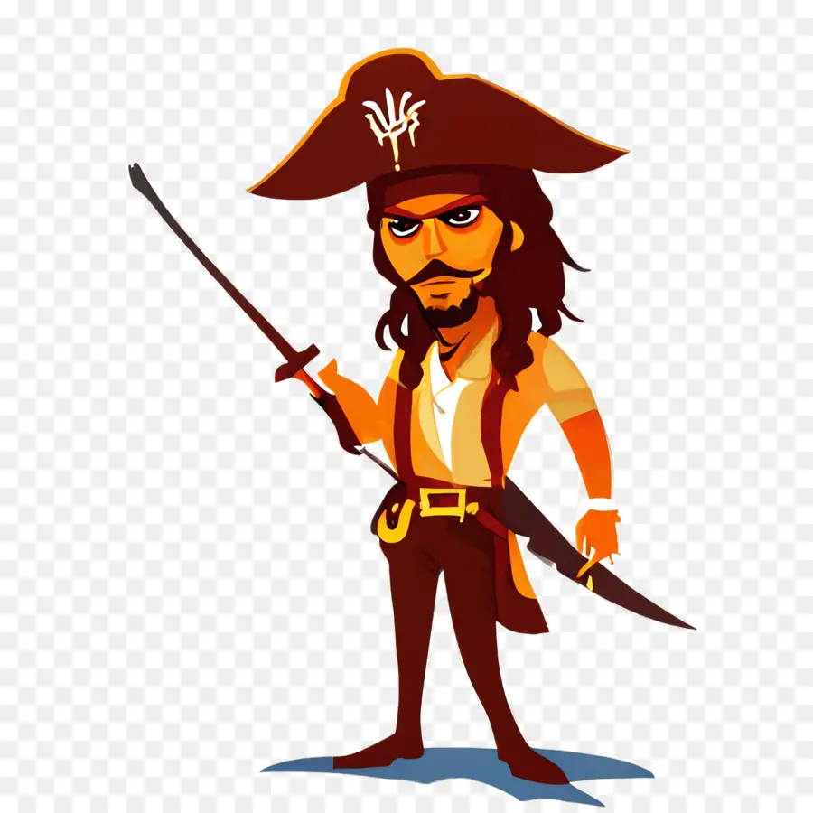 O Capitão Jack Sparrow，Pirata PNG