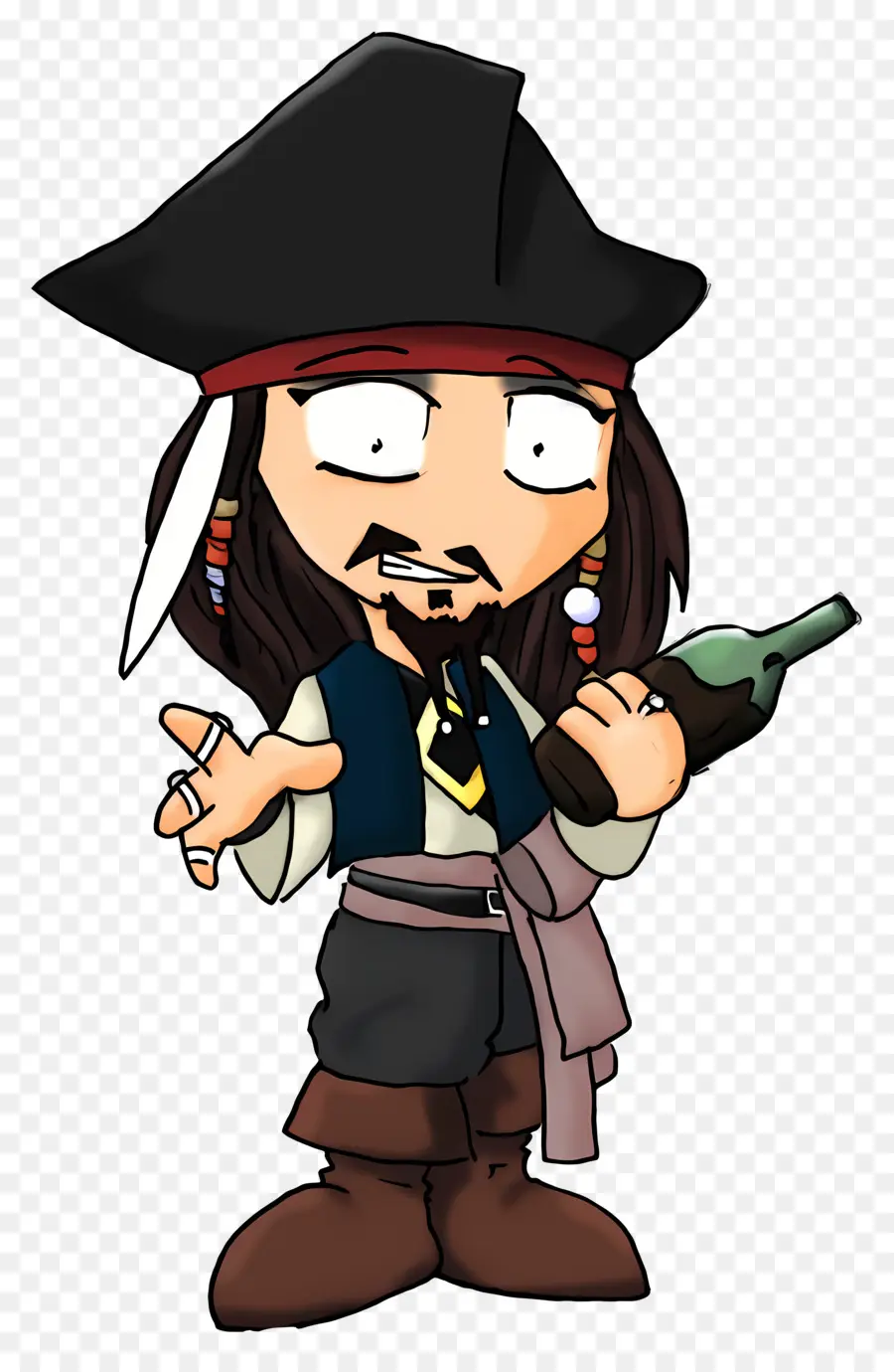 O Capitão Jack Sparrow，Pirata PNG