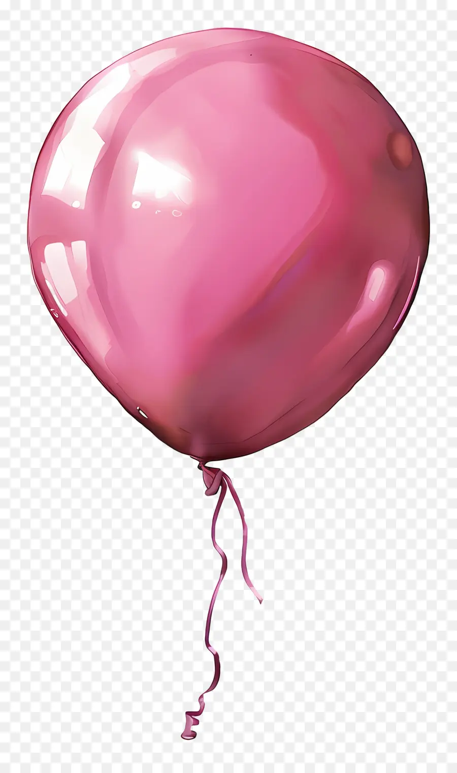 Balão Cor De Rosa，Shiny PNG