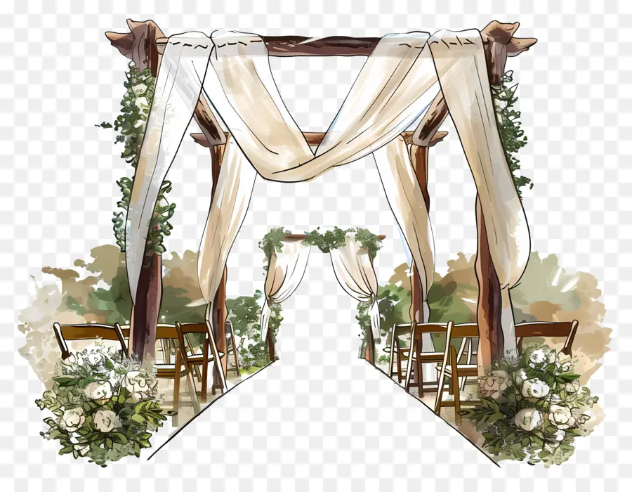 Casamento Ao Ar Livre，Casamento Arco PNG