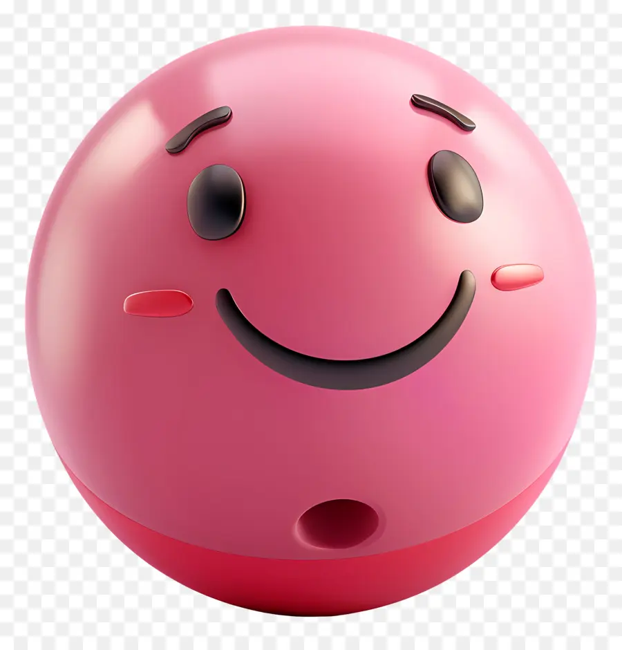 Bola De Desenho Animado 3d，Sorriso PNG