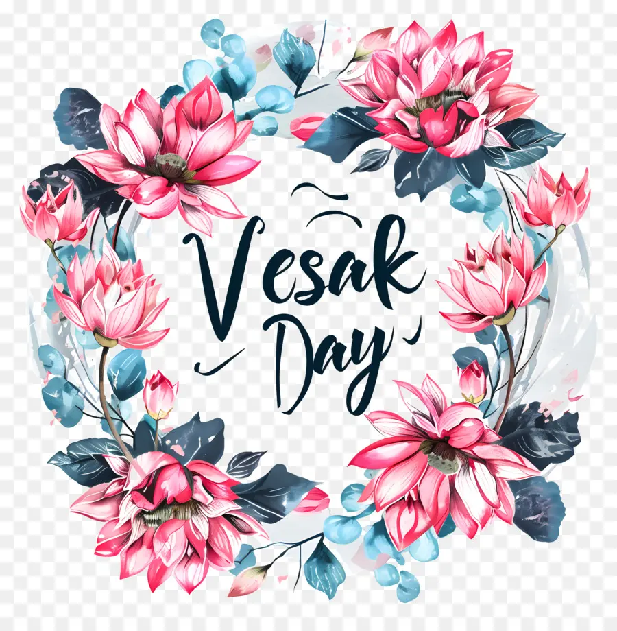 Dia De Vesak，Coroa De Flores PNG