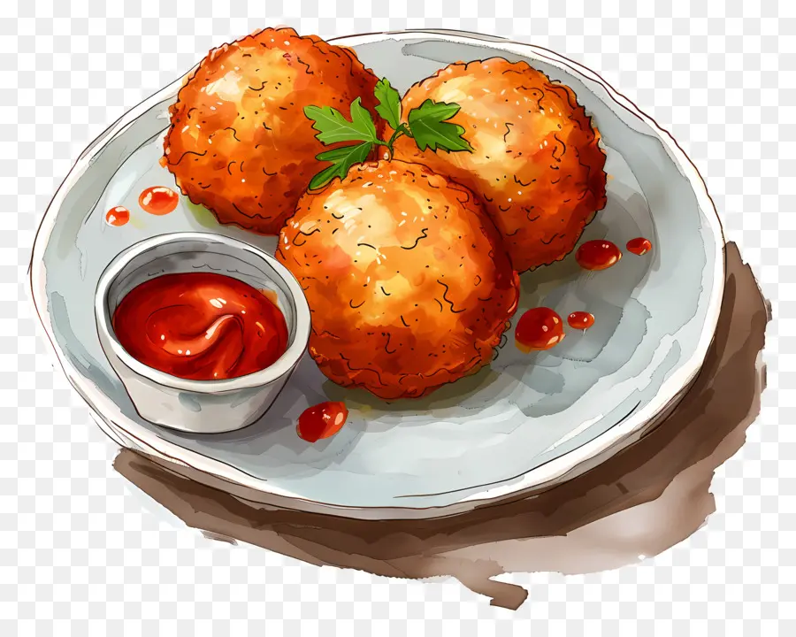 Batata Vada，Frito Almôndegas PNG