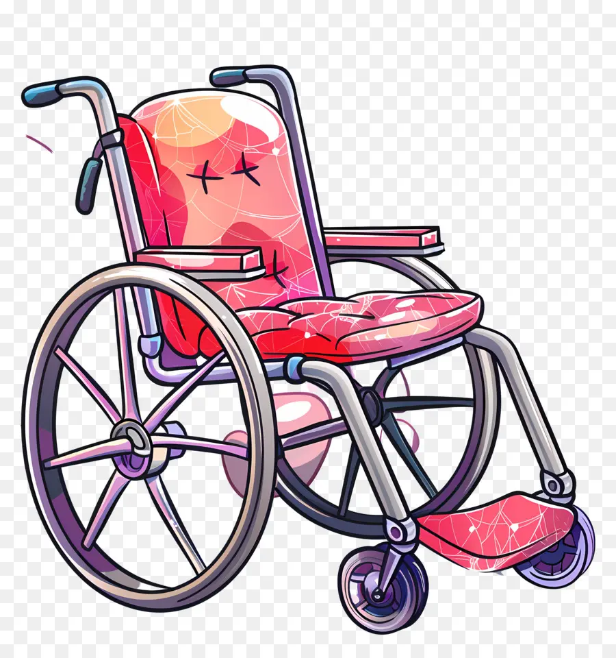 Cadeira De Rodas，Cadeira De Rodas Rosa PNG