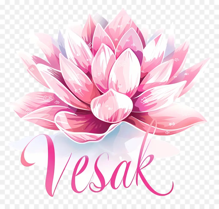 Feliz Dia De Vesak，Flor De Lótus PNG