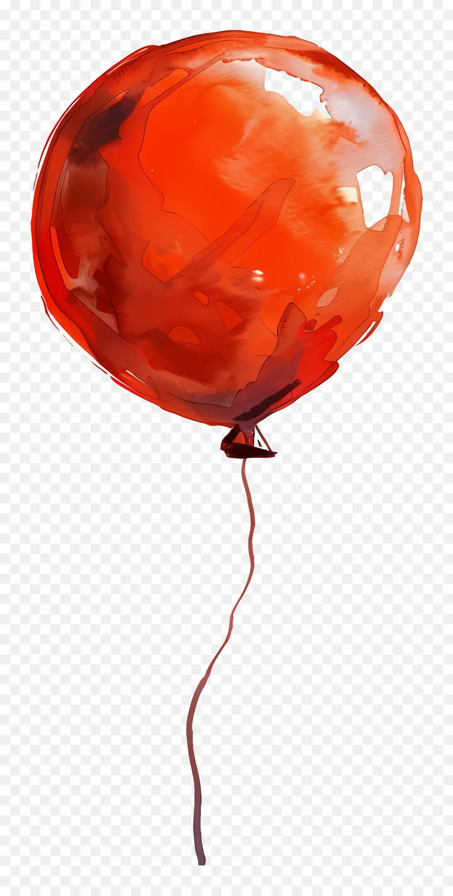 Balão único，Laranja Balão PNG