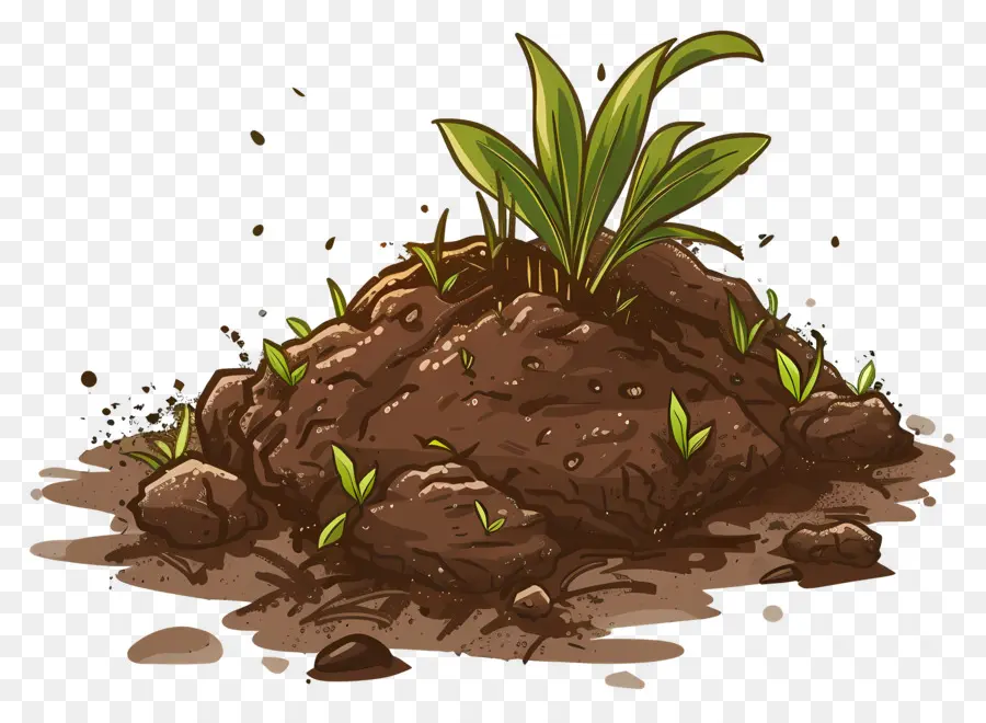 Soil，Planta Verde PNG