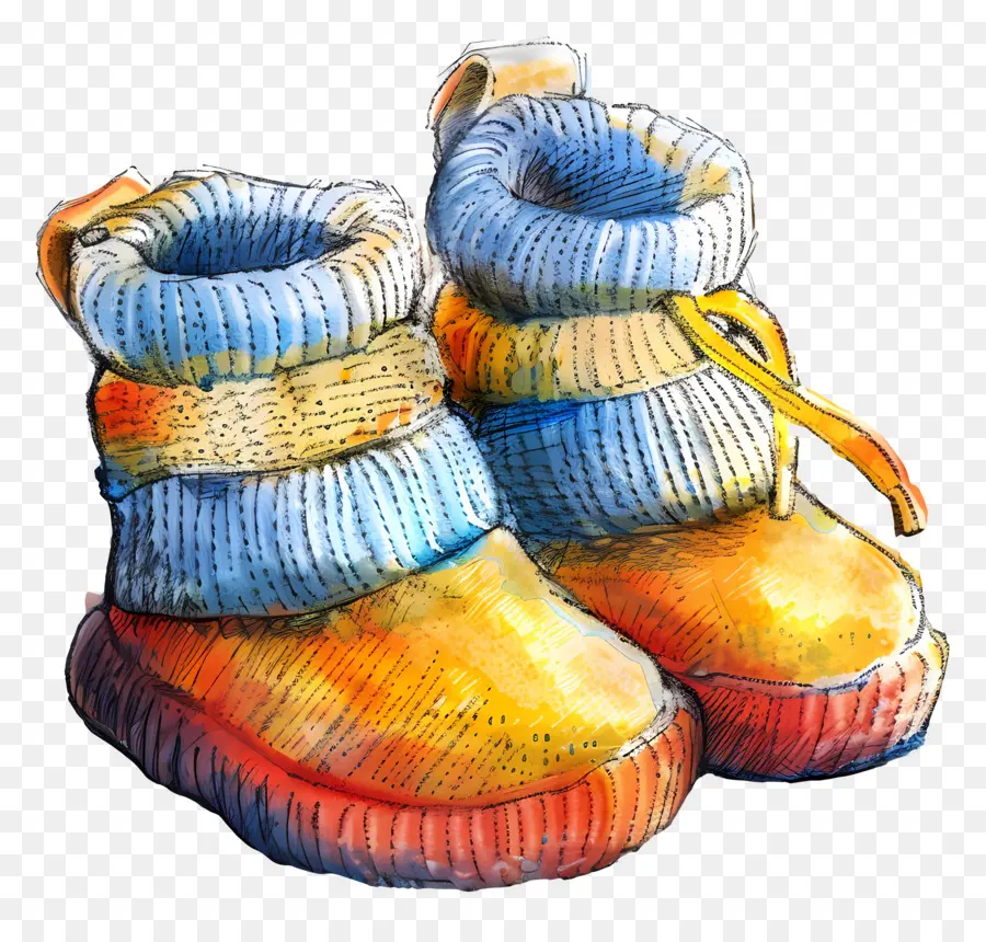 Botinhas Para Bebê，Sapatos De Malha PNG