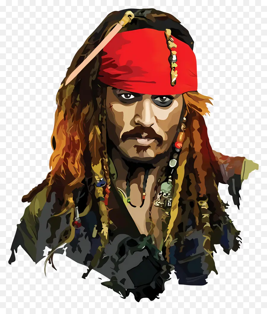 O Capitão Jack Sparrow，Pirata PNG
