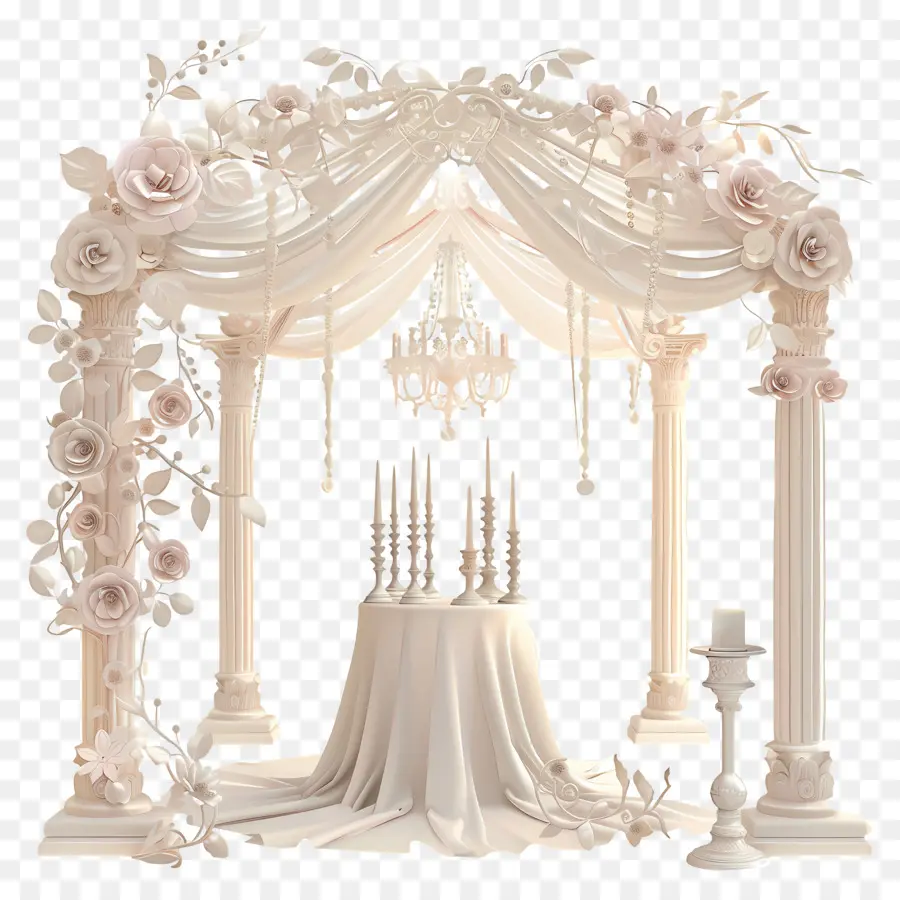 Decoração De Casamento，Arco De Casamento Elegante PNG